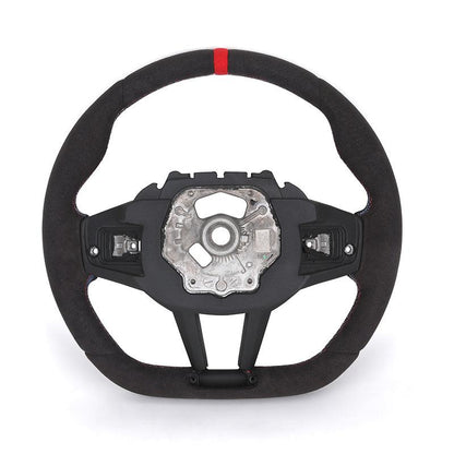 Without Center Trim Full Alcantara LCI Steering Wheel Core for BMW G20 M340i G30 M4 G82 G42 M2 G87 M3 G80 G81 G8X M240i M440i - YunLexus
