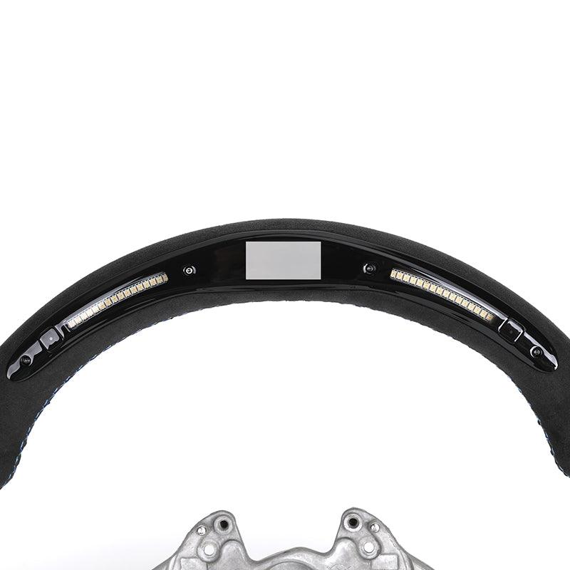 Without Center Trim Full Alcantara Leather LED Steering Wheel for BMW F07 F10 F20 F30 M3 F80 M4 F82 F85 M2 F87 M5 F90 Z4 E89 E93 - YunLexus