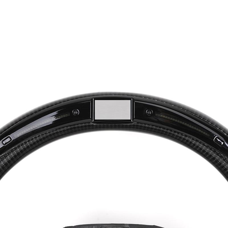 Without Center Trim Half Alcantara Carbon LED Steering Wheel Core for BMW G05 G07 G11 G12 G20 G22 G30 G80 M3 G81 G82 G83 M4 G87 - YunLexus
