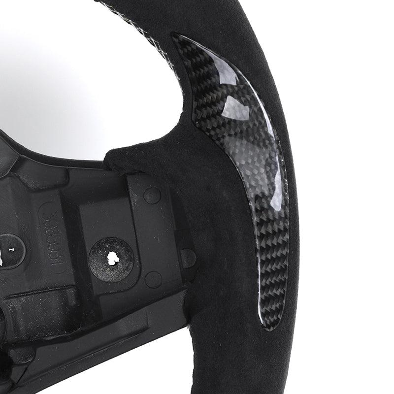 Without Center Trim Half Alcantara Carbon LED Steering Wheel Core for BMW G05 G07 G11 G12 G20 G22 G30 G80 M3 G81 G82 G83 M4 G87 - YunLexus