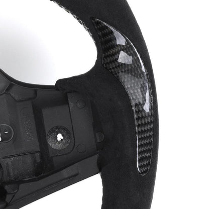 Without Center Trim Half Alcantara Carbon LED Steering Wheel Core for BMW G05 G07 G11 G12 G20 G22 G30 G80 M3 G81 G82 G83 M4 G87 - YunLexus