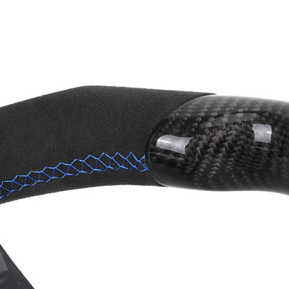 Without Center Trim Half Alcantara Carbon LED Steering Wheel Frame for VW Volkswagen Golf Mk4 MK5 MK7 5 6 7 7.5 6R 7R 8R Gti - YunLexus Custom Custom Steering Wheels for Volkswagen