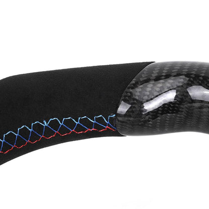 Without Center Trim Half Alcantara Carbon Steering Wheel Core for BMW F06 F07 F10 F20 F30 F32 F36 F80 F82 F90 E88 E90 E92 E93 - YunLexus