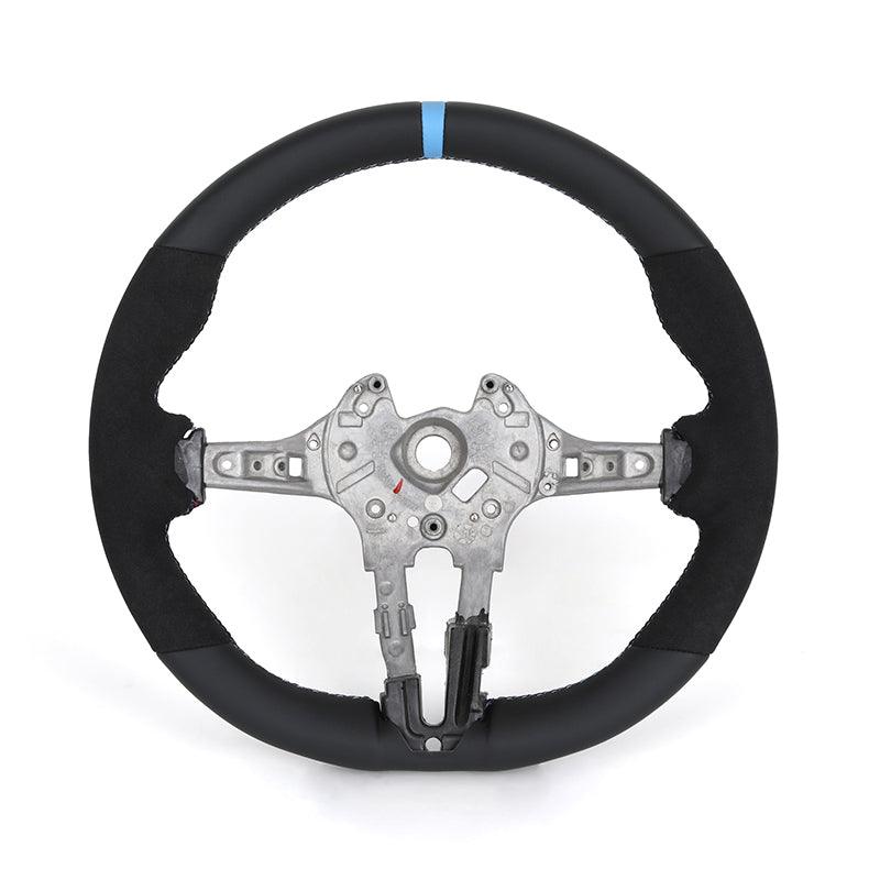 Without Center Trim Half Alcantara Steering Wheel Core for BMW 7 Series F01 F02 F03 F06 F10 F22 F23 F30 F82 X5 F15 E70 X3M F97 - YunLexus