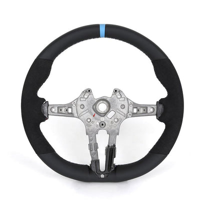 Without Center Trim Half Alcantara Steering Wheel Core for BMW 7 Series F01 F02 F03 F06 F10 F22 F23 F30 F82 X5 F15 E70 X3M F97 - YunLexus