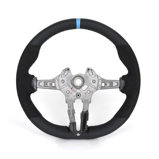 Without Center Trim Half Alcantara Steering Wheel Core for BMW 7 Series F01 F02 F03 F06 F10 F22 F23 F30 F82 X5 F15 E70 X3M F97 - YunLexus
