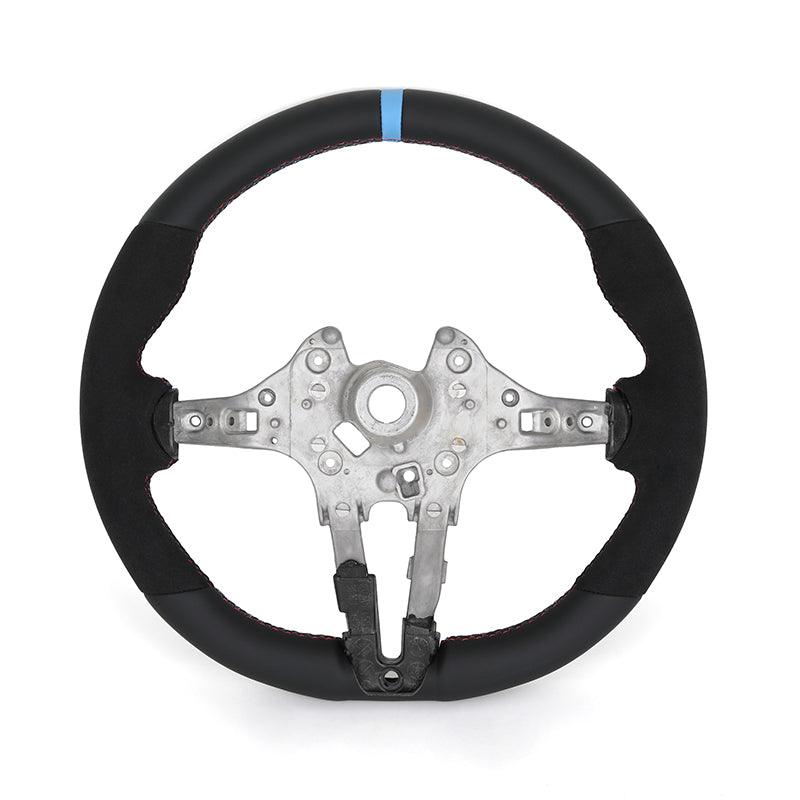 Without Center Trim Half Alcantara Steering Wheel Core for BMW 7 Series F01 F02 F03 F06 F10 F22 F23 F30 F82 X5 F15 E70 X3M F97 - YunLexus