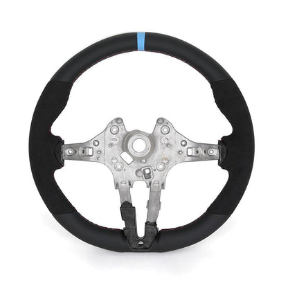 Without Center Trim Half Alcantara Steering Wheel Core for BMW 7 Series F01 F02 F03 F06 F10 F22 F23 F30 F82 X5 F15 E70 X3M F97 - YunLexus