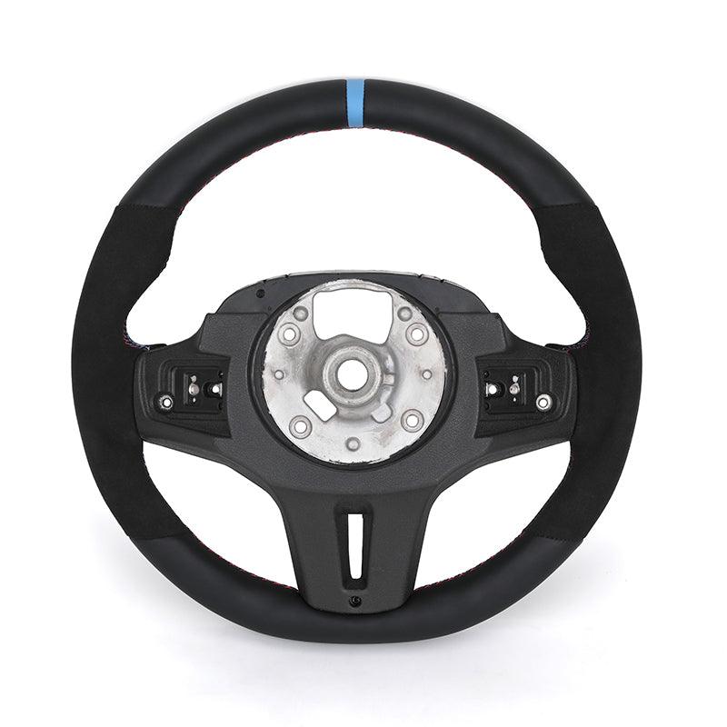 Without Center Trim Half Alcantara Steering Wheel Core for BMW G20 G30 G31 X3 G01 G38 X4 G02 X5 G05 X6 G06 G80 G22 G32 G11 G12 - YunLexus