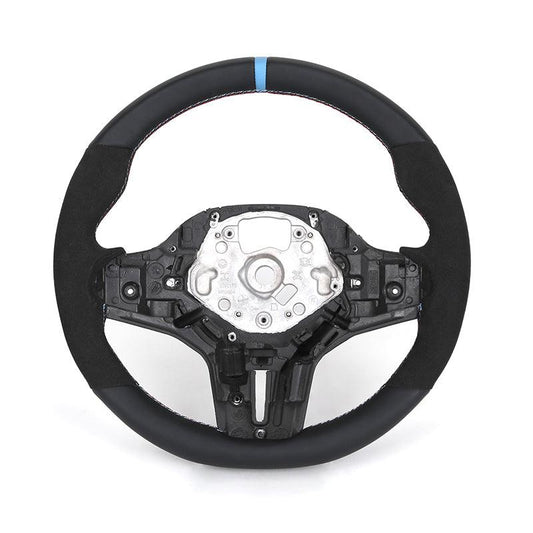 Without Center Trim Half Alcantara Steering Wheel Core for BMW G20 G30 G31 X3 G01 G38 X4 G02 X5 G05 X6 G06 G80 G22 G32 G11 G12 - YunLexus