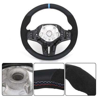 Without Center Trim Half Alcantara Steering Wheel Core for BMW G20 G30 G31 X3 G01 G38 X4 G02 X5 G05 X6 G06 G80 G22 G32 G11 G12 - YunLexus