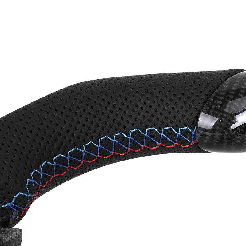 Without Center Trim Half Leather Carbon Fiber LED Steering Wheel Core for BMW F10 F20 F30 F32 F36 F80 F82 F90 E70 E90 E92 E93 - YunLexus