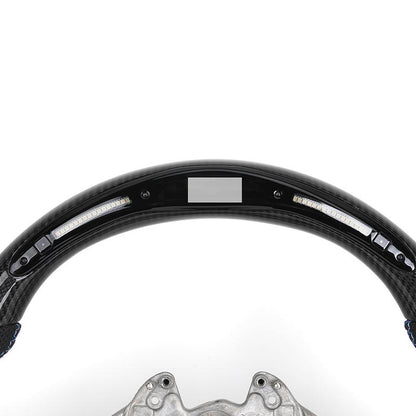 Without Center Trim Half Leather Carbon Fiber LED Steering Wheel Core for BMW F10 F20 F30 F32 F36 F80 F82 F90 E70 E90 E92 E93 - YunLexus