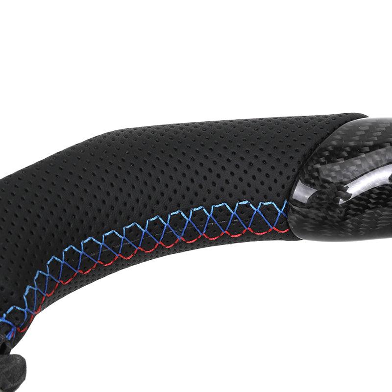 Without Center Trim Half Leather Carbon Fiber LED Steering Wheel Core for BMW F30 F32 F34 F35 F36 X1 F48 X2 F47 F25 F26 F15 F16 - YunLexus