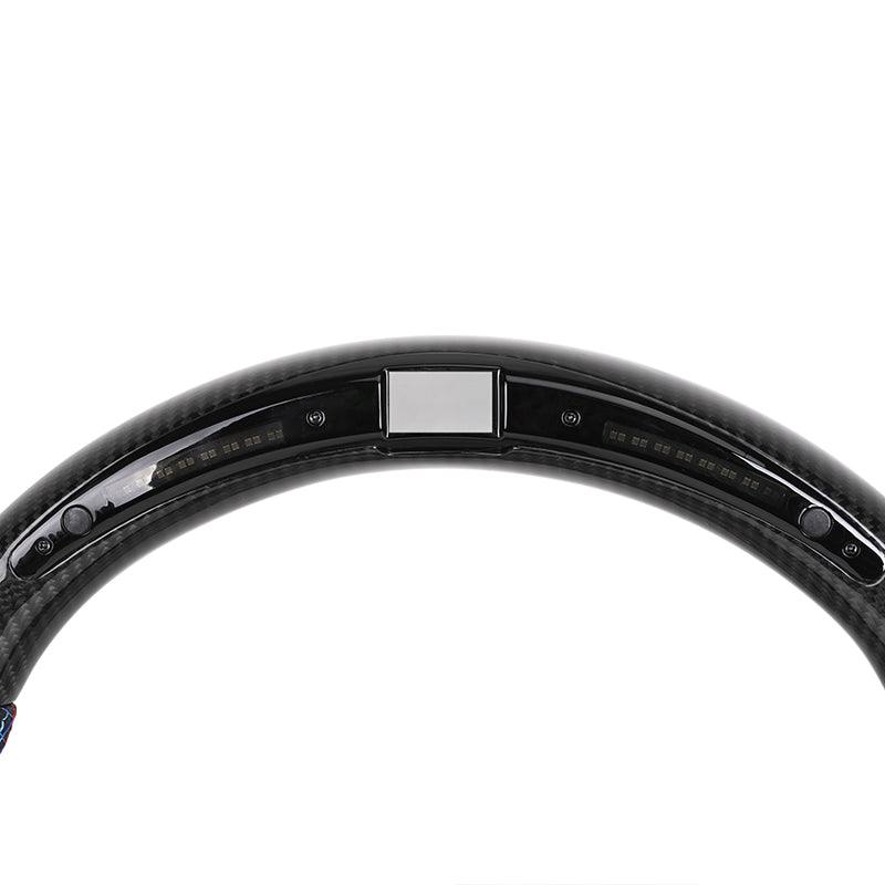 Without Center Trim Half Leather Carbon Fiber LED Steering Wheel Core for BMW F30 F32 F34 F35 F36 X1 F48 X2 F47 F25 F26 F15 F16 - YunLexus