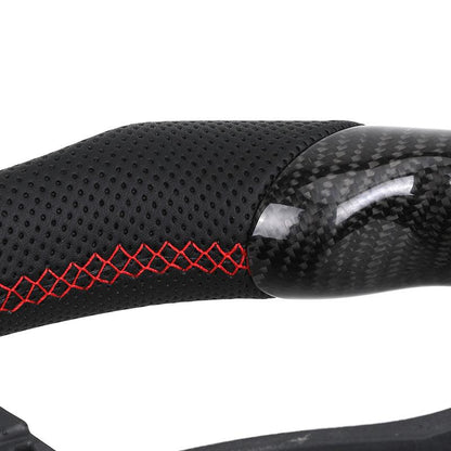 Without Center Trim Half Leather Carbon LED Steering Wheel Core for Volkswagen VW Golf R 6 7 MK6 MK7 MK7.5 GTI Jetta Passat CC - YunLexus Custom Custom Steering Wheels for Volkswagen
