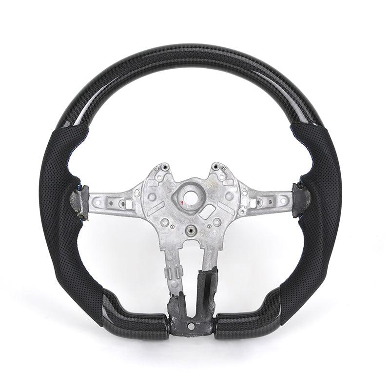 Without Center Trim Half Leather Carbon Steering Wheel Core for BMW F30 F32 F34 F35 F36 X1 F48 X2 F47 F25 F26 F15 F16 - YunLexus