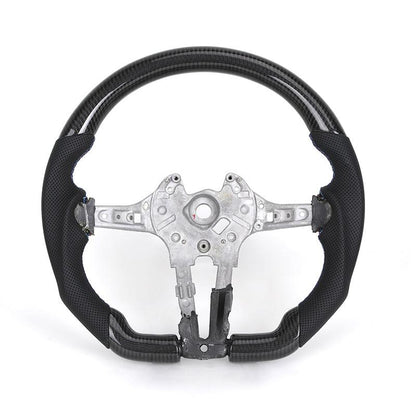 Without Center Trim Half Leather Carbon Steering Wheel Core for BMW F30 F32 F34 F35 F36 X1 F48 X2 F47 F25 F26 F15 F16 - YunLexus