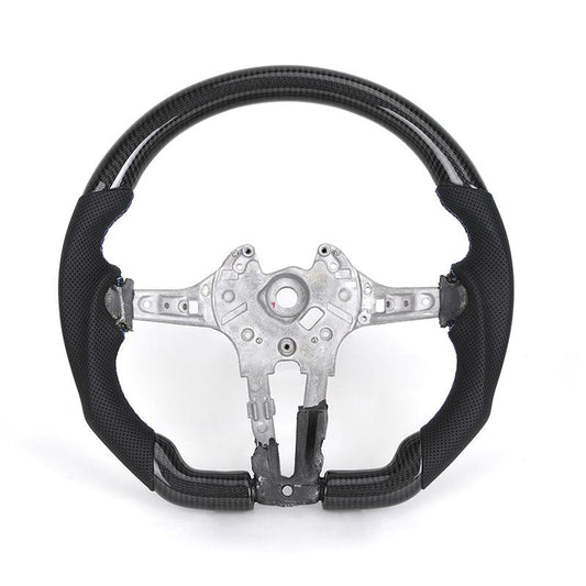 Without Center Trim Half Leather Carbon Steering Wheel Core for BMW F30 F32 F34 F35 F36 X1 F48 X2 F47 F25 F26 F15 F16 - YunLexus