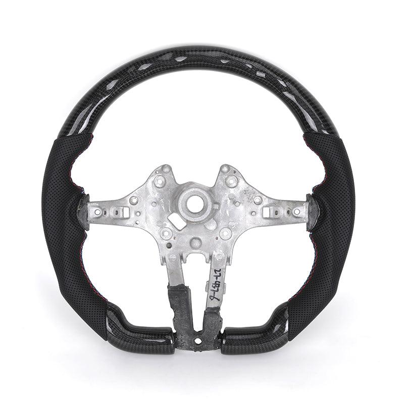 Without Center Trim Half Leather Carbon Steering Wheel Core for BMW F30 F32 F34 F35 F36 X1 F48 X2 F47 F25 F26 F15 F16 - YunLexus