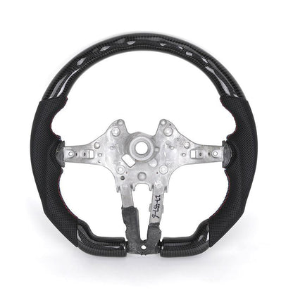 Without Center Trim Half Leather Carbon Steering Wheel Core for BMW F30 F32 F34 F35 F36 X1 F48 X2 F47 F25 F26 F15 F16 - YunLexus