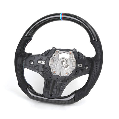 Without Center Trim Half Leather Carbon Steering Wheel Core for BMW G30 G11 G12 G20 G31 G32 G05 G21 G82 G80 G02 X3 G01 M3 M4 M5 - YunLexus