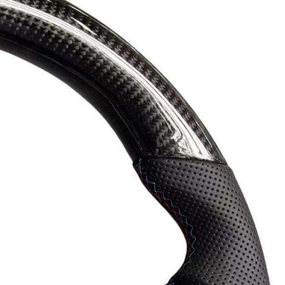 Without Center Trim Leather Carbon Fiber Steering Wheel Frame for BMW F10 F30 F31 F34 F36 F20 F15 F16 F25 F26 F80 F82 F87 F90 - YunLexus