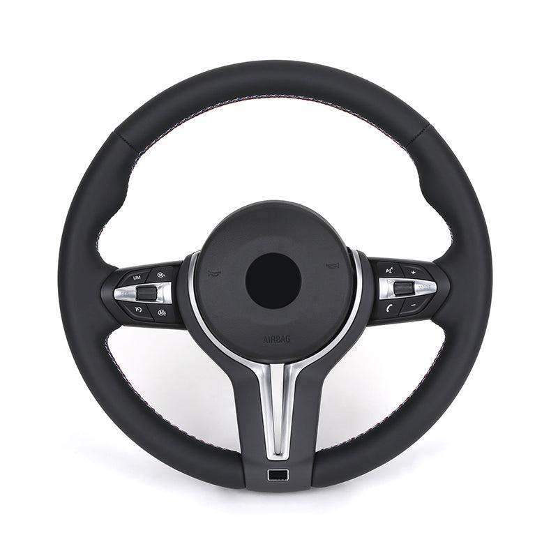 Without Shift Paddle M Sport Volant Leather Steering Wheel for BMW F01 F10 F11 F18 F20 F21 F30 F31 F33 F34 F36 X5 E70 X5 E71 - YunLexus