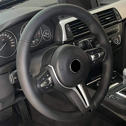 Without Shift Paddle M Sport Volant Leather Steering Wheel for BMW F01 F10 F11 F18 F20 F21 F30 F31 F33 F34 F36 X5 E70 X5 E71 - YunLexus