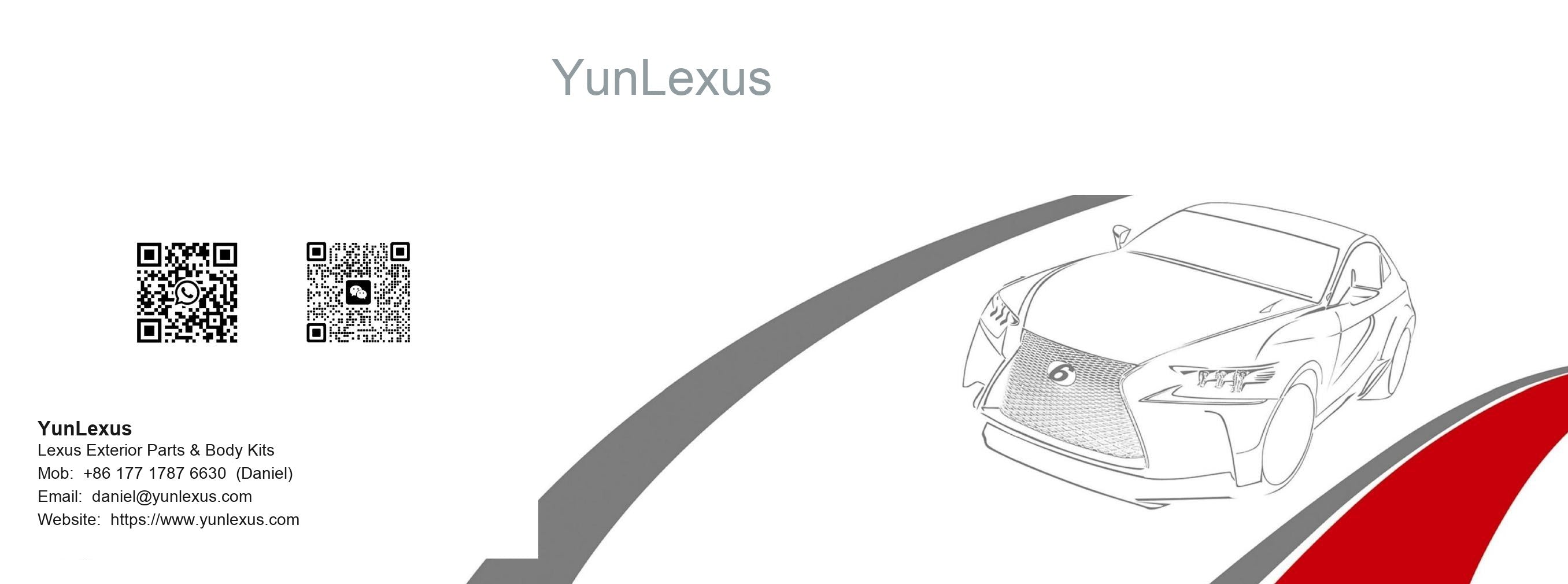 YunLexus Lexus exterior parts catalog page 1
