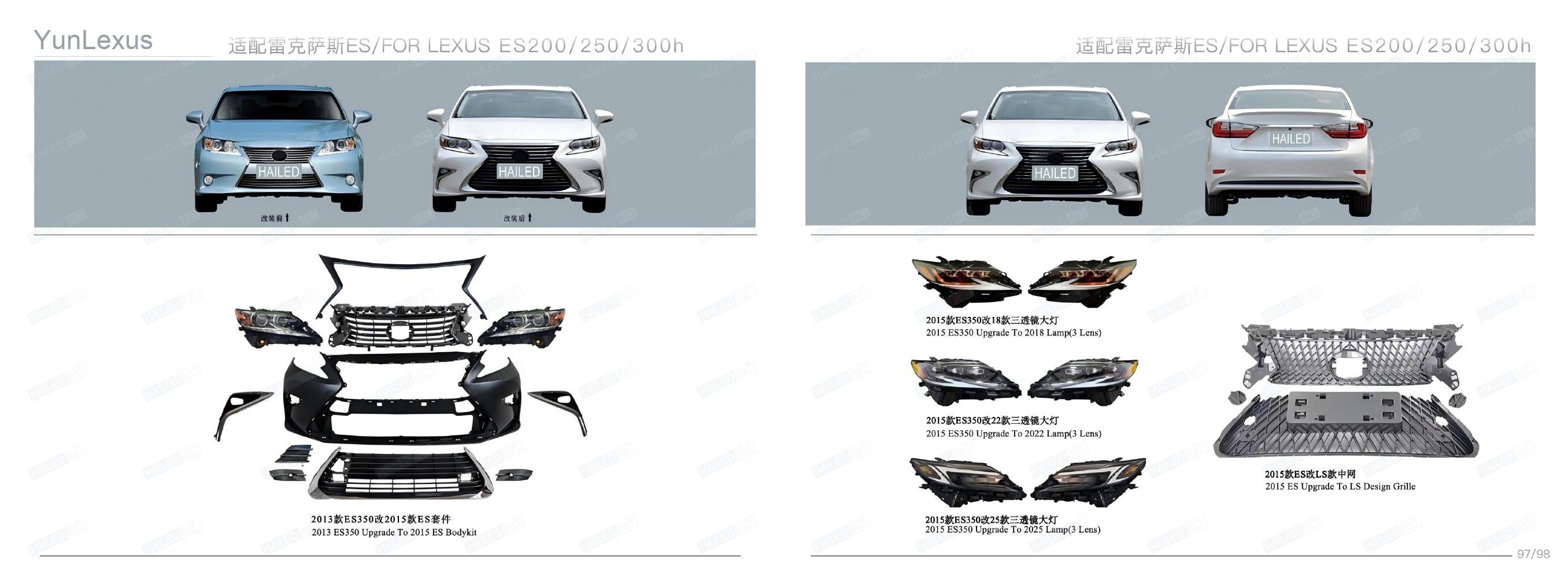 YunLexus Lexus exterior parts catalog page 51