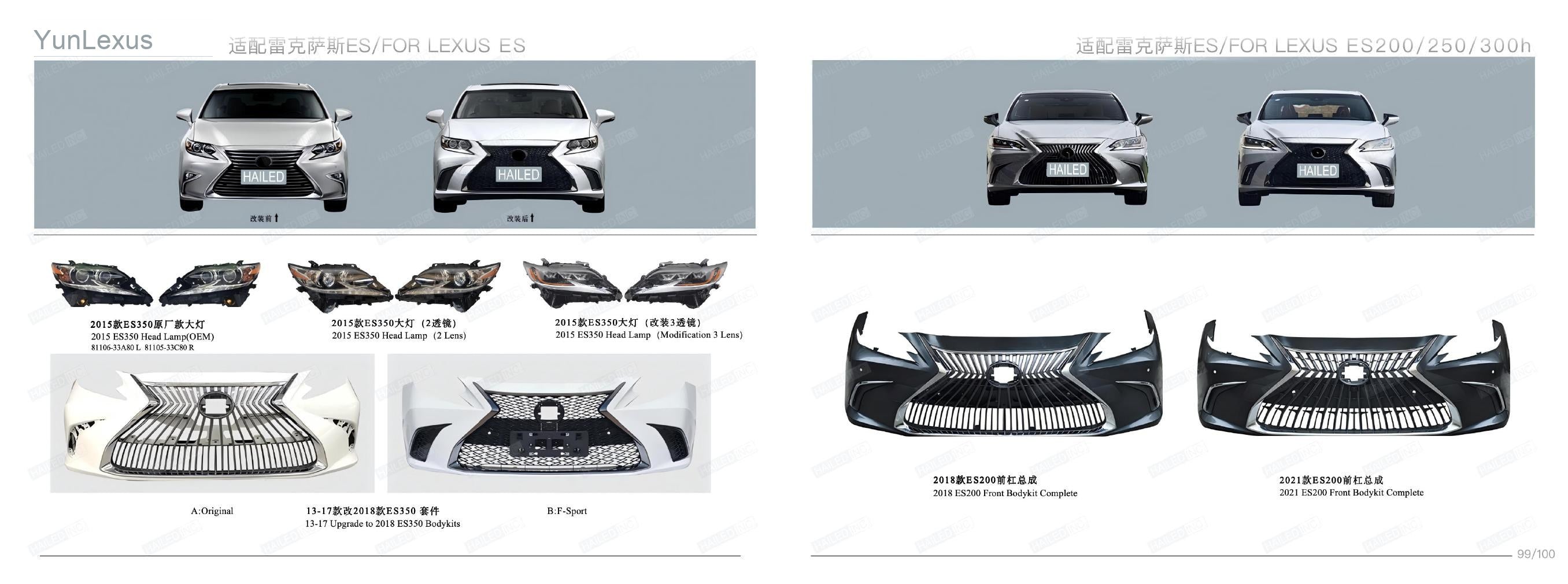 YunLexus Lexus exterior parts catalog page 52