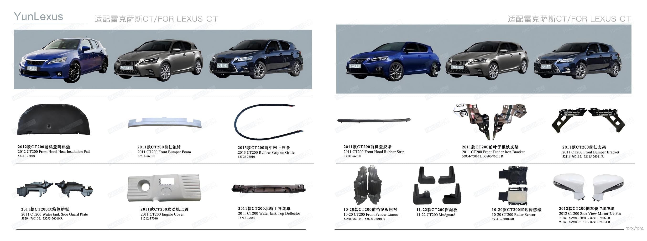 YunLexus Lexus exterior parts catalog page 64
