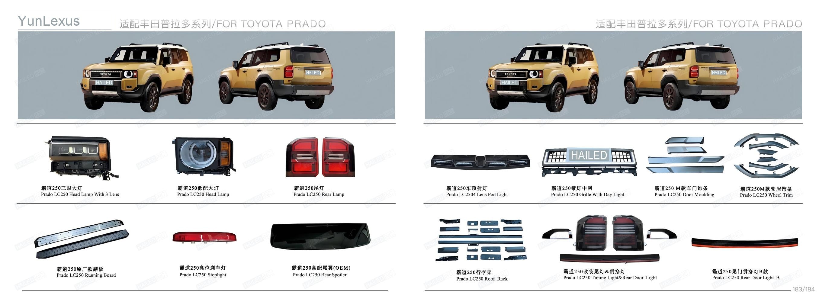 YunLexus Lexus exterior parts catalog page 94