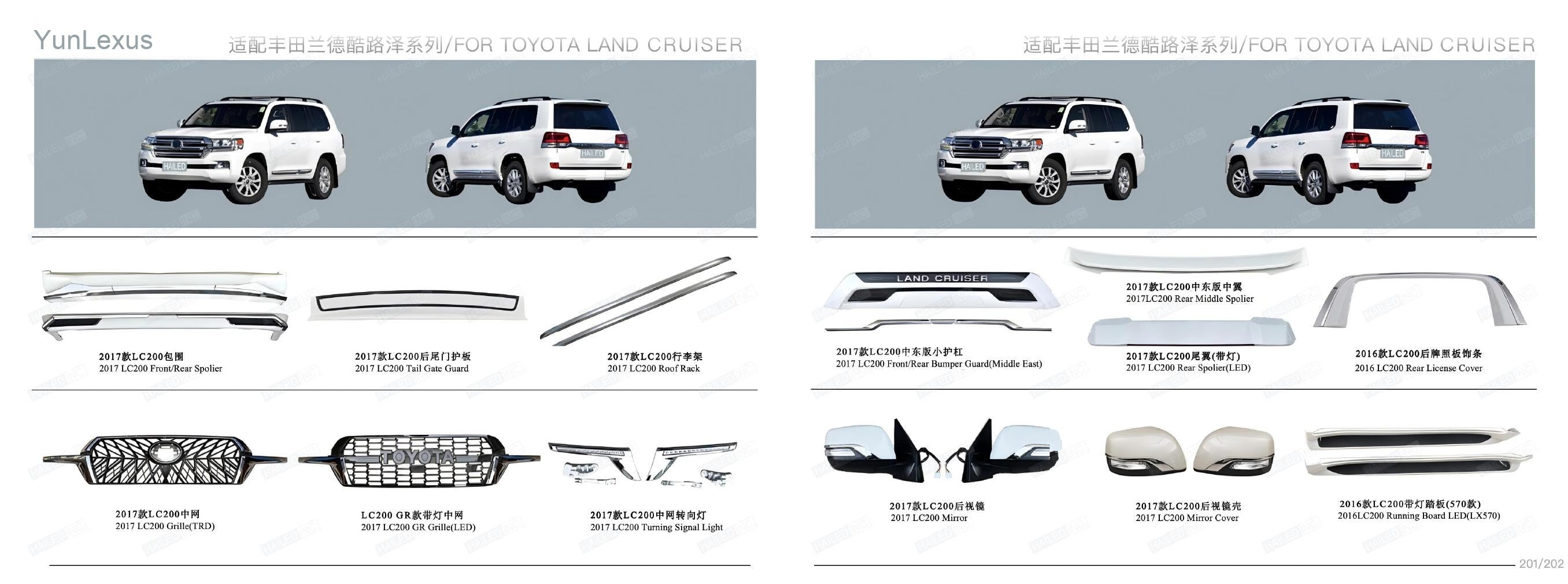 YunLexus Lexus exterior parts catalog page 103