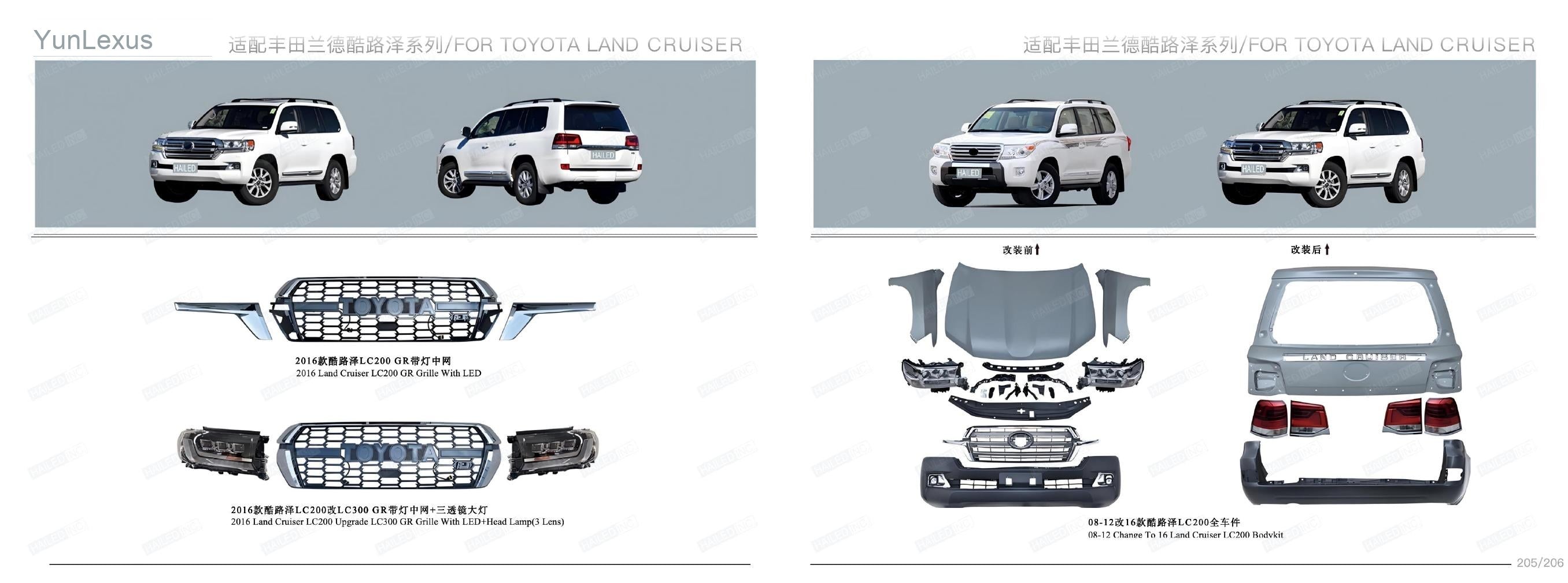 YunLexus Lexus exterior parts catalog page 105